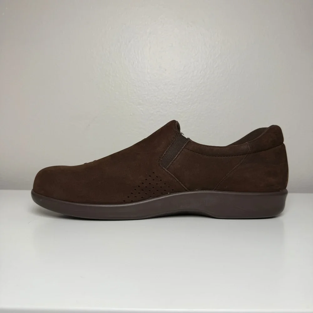 SAS Womens Viva-N Slip On Loafer 10 N Brown‎ Suede Soft Step Comfort Shoes